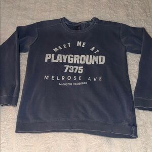 Playground Melrose Los Angeles Light Blue Crewneck